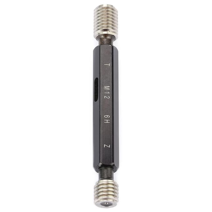 Stalen Meetdraad Plugmeter Hoge Kwaliteit Meting Handgereedschap M12*1.75 gray
