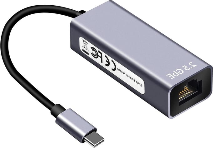 Netwerkadapter - Ethernetkaart LAN - Snelle Internetverbinding - 2.5G Snelheid - Compact Ontwerp - Grijs