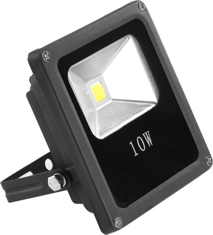 LED Bouwlamp Koel Wit - 10 Watt  - Plat