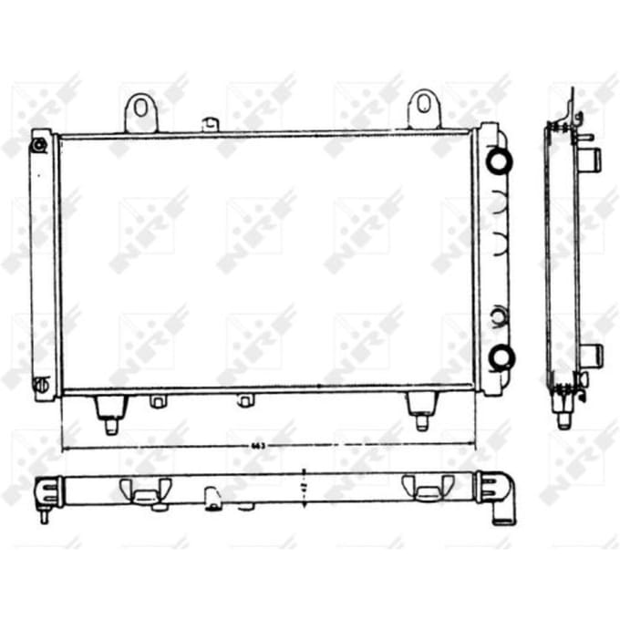 Radiator, motorkoeling NRF 58749
