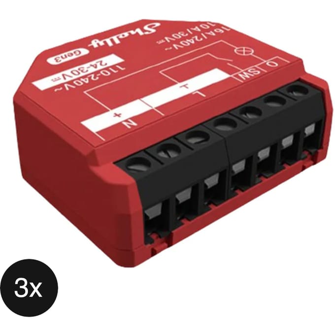 Shelly Controller 1Pm Gen3 Wifi Bluetooth Voor Smart Home Slimme Gadgets