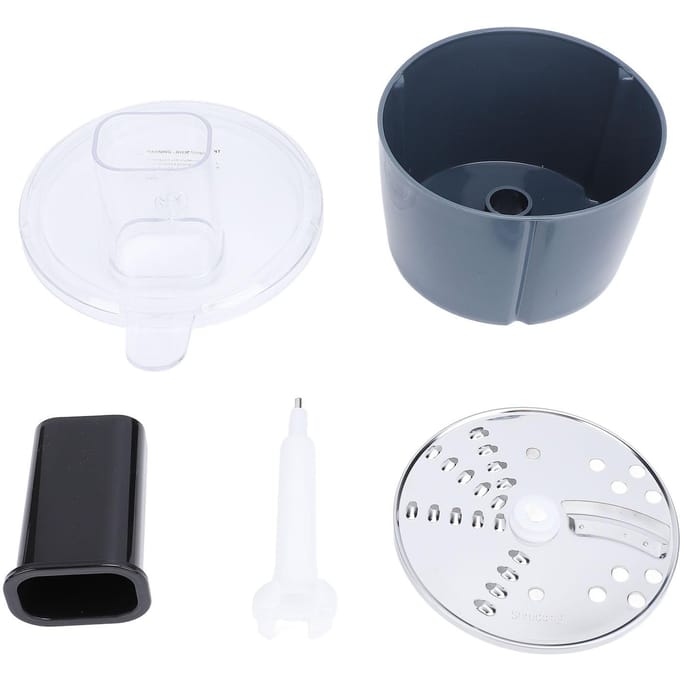 Foodprocessor Container Snijset Professioneel Hoge Efficiëntie Veilig Groentesnijder Hulpstuk L gray