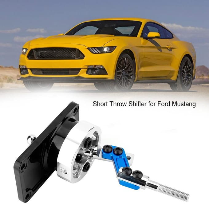 CNC Aluminiumlegering Auto Short Throw Schakelhendel voor Ford Mustang T5(Blauw) blauw