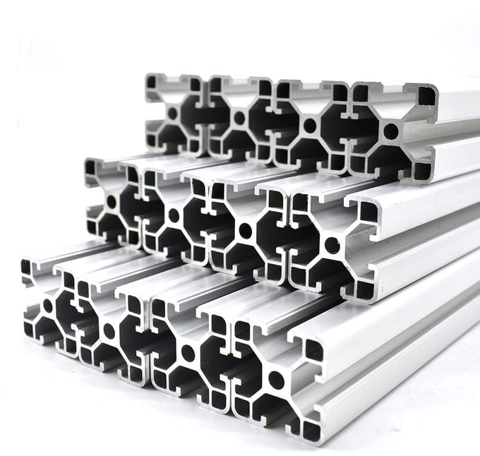 12x Aluminium Constructieprofiel 40x40mm (200mm Lang) met 8mm Standaard Profielgroef