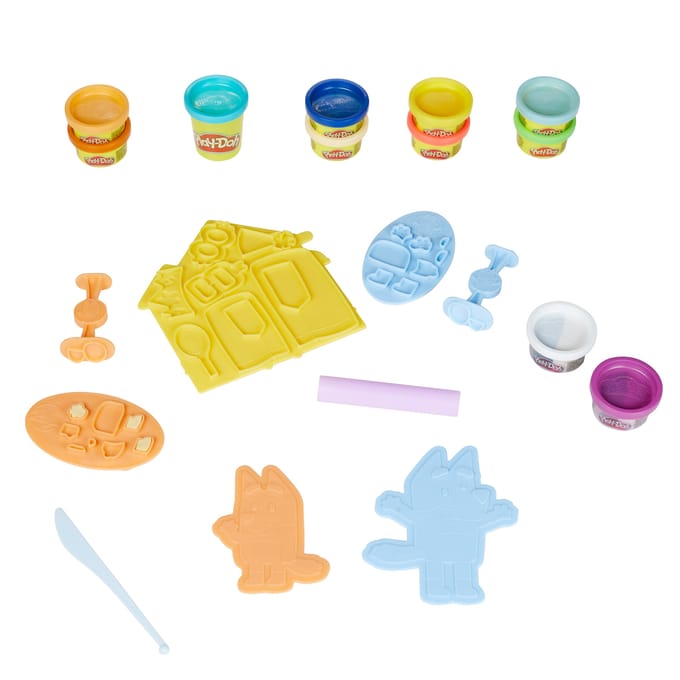 Play-Doh Speelset Bluey verkleed met 11 potten boetseerklei