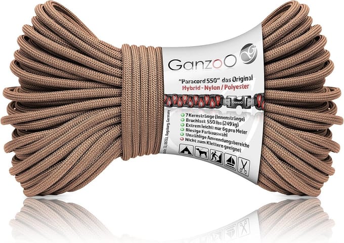 Dailygoods - Paracord 550 Koord - 30 Meter Hybride Nylon Polyester voor Outdoor