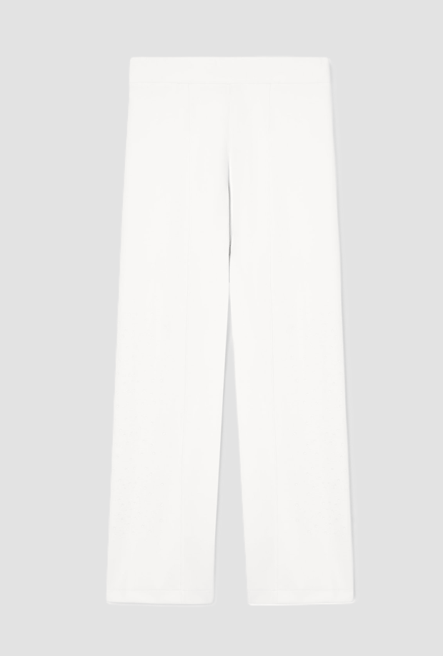 witte vrouw brede been broek