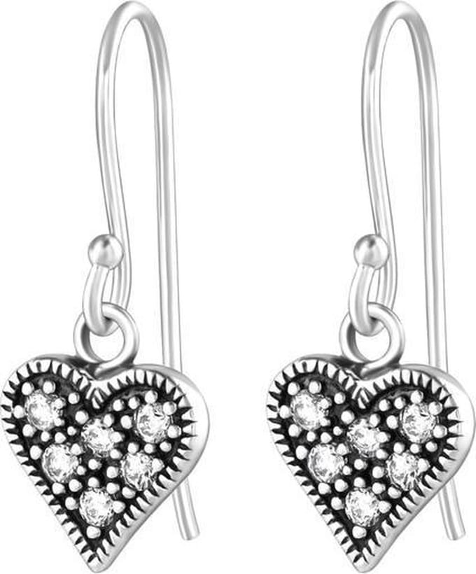 Amanto Oorbellen Elva - 925 Zilver E-Coating - Hart - 8x20mm