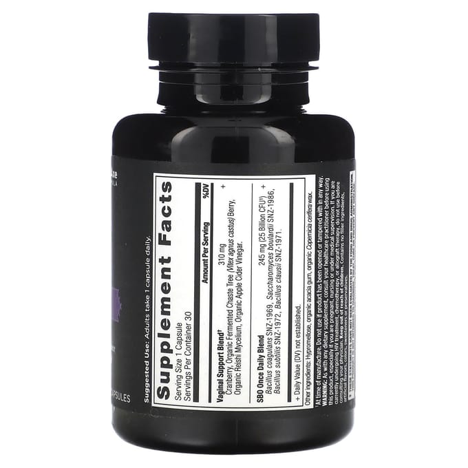 Ancient Nutrition, SBO Probiotic, Vaginal, 25 Billion CFU, 30 Capsules