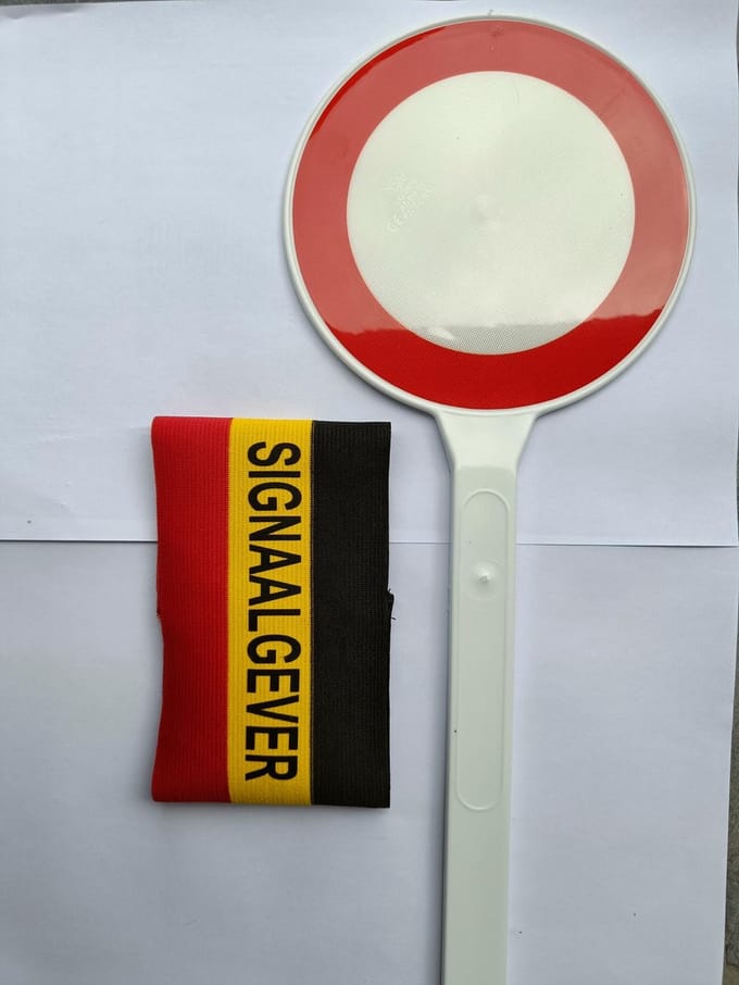 Set Seingeversband + C3 verkeersbordje (seingeversbord)