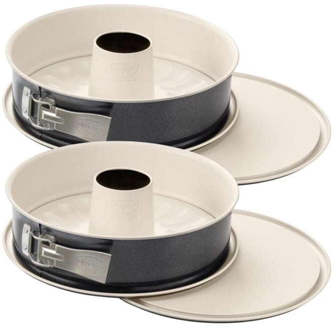 Set van 2 Bakvormen voor taart en savarin met dubbele bodem 28 cm Dr.Oetker Back Trend