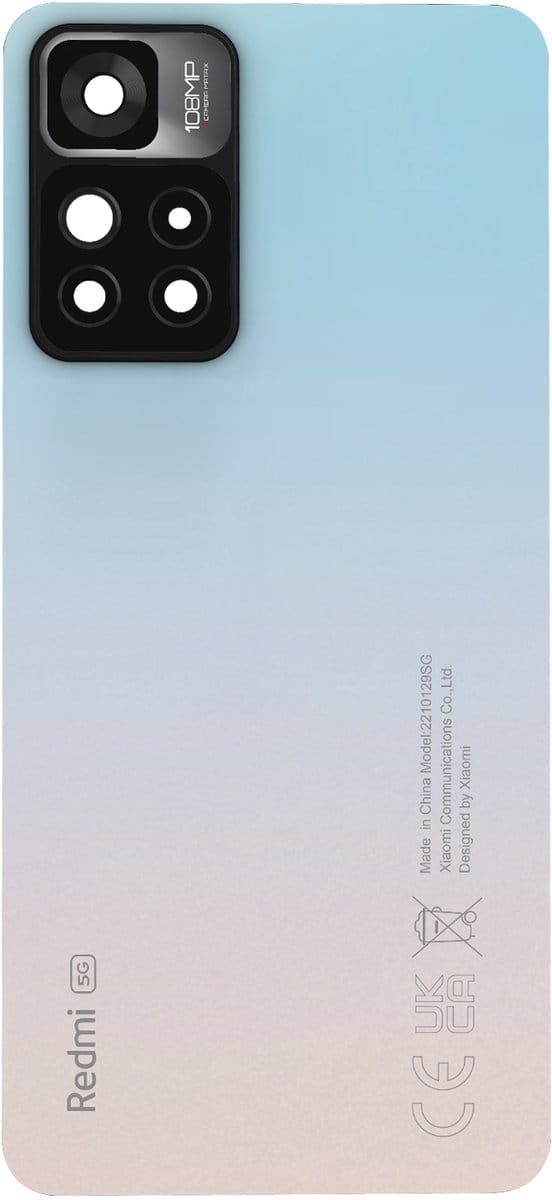 Xiaomi, Batterijdeksel voor Xiaomi Redmi Note 11 Pro Plus Starlight Origineel Service Pack, Lichtblauw