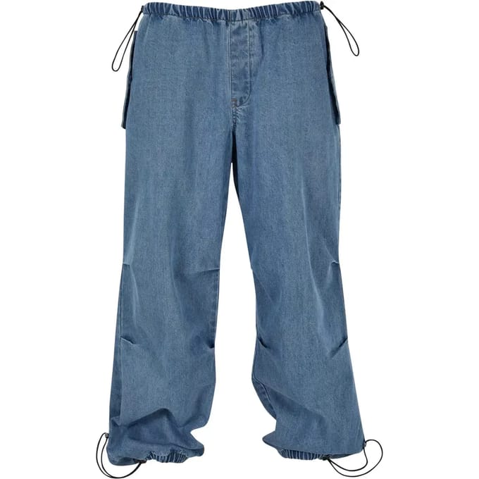 Urban Classics - Parachute Jeans Wijde broek - L - Blauw