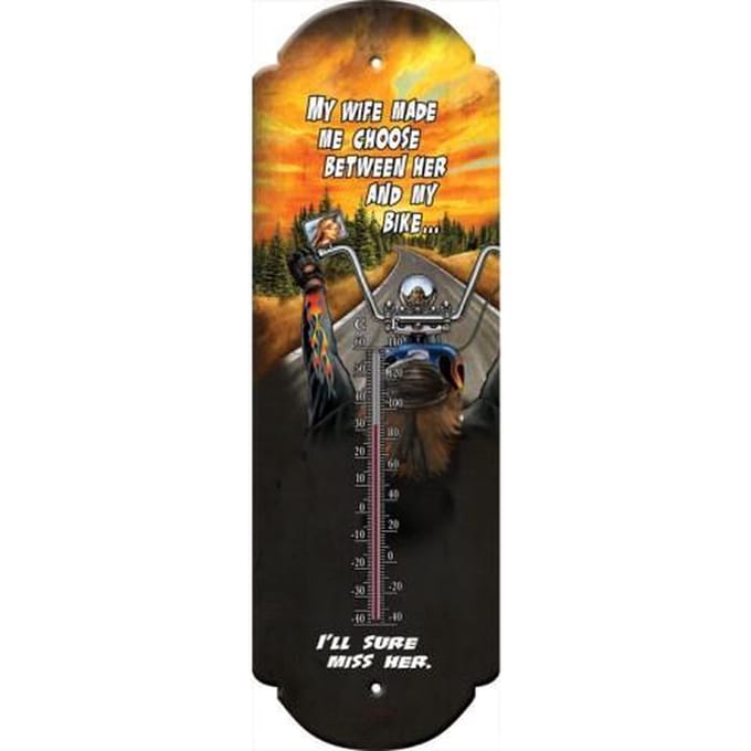 buitenthermometer mijn vrouw of mijn motor