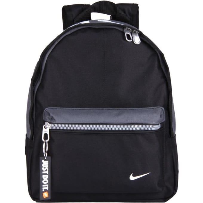 Nike Sac à dos Sport Casual Fermeture éclair Bretelle réglable Unisexe Noir BA4606-017 Black gray