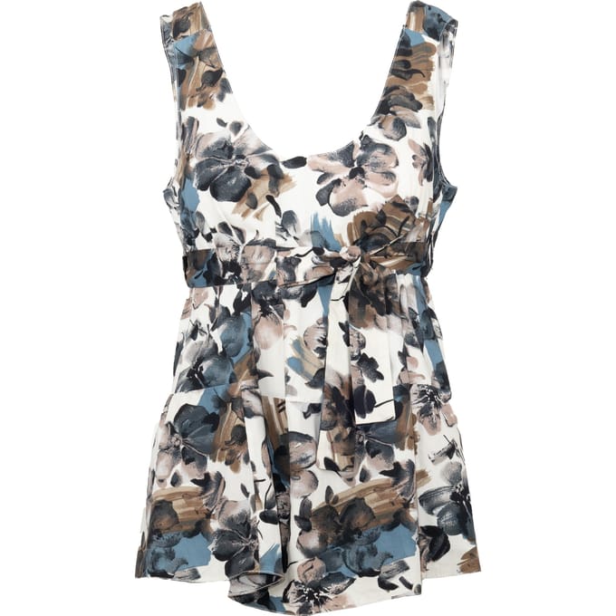 Marni top met bloemenprint en riem - jaren 2010