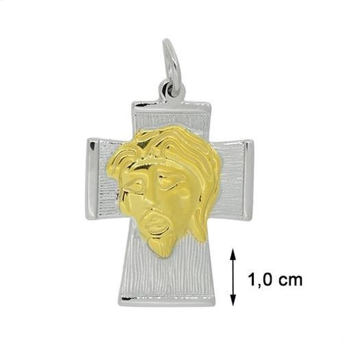 Blinx Jewels Stalen Hanger Kruis Jezus