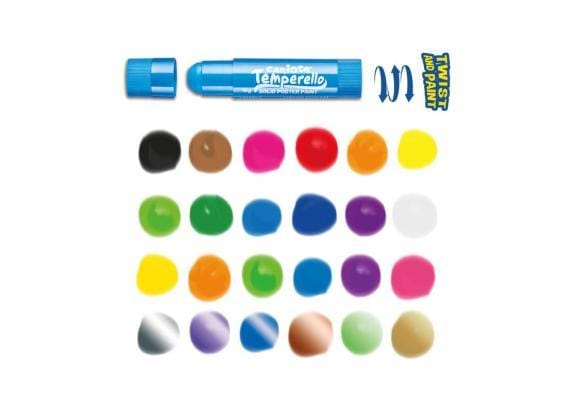 Verfstift Carioca Temperello set à 24 kleuren