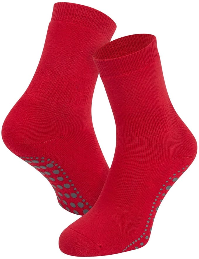Antislip kindersokken van katoen – Red – 18-19