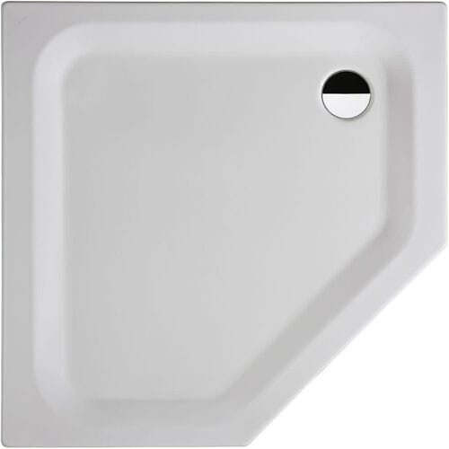 Bette Caro 5-corner shower tray without apron 100 x 100 x 3.5 cm