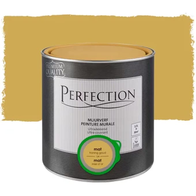 Perfection Ultradekkend Muurverf - Mat - Honing Goud - 2,5l