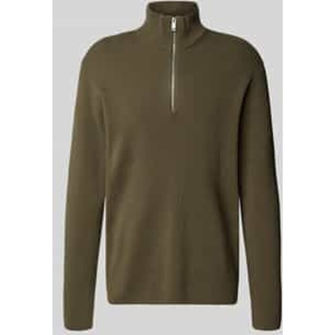 Gebreide pullover met schipperskraag