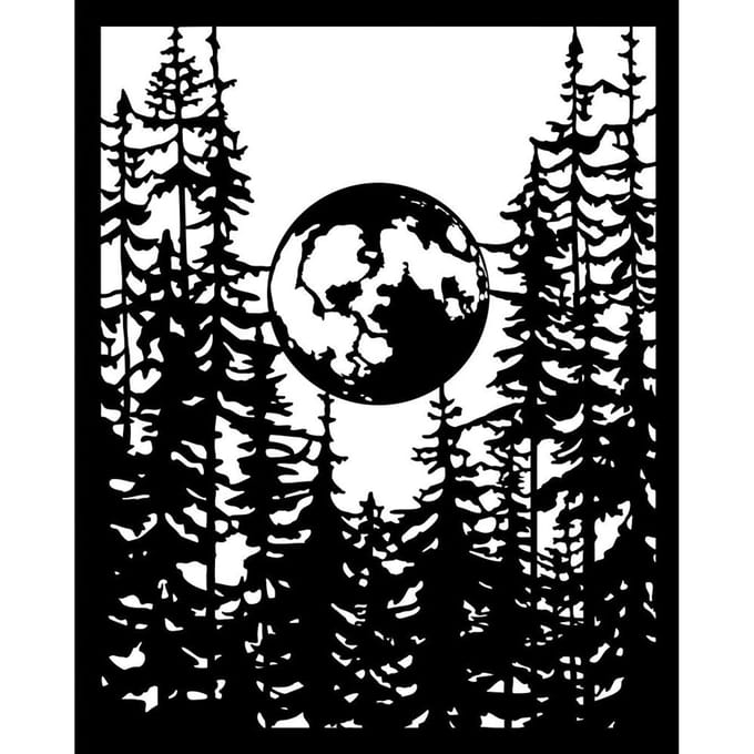 Sjabloon "Herbarium Silvae - Moon In The Forest"