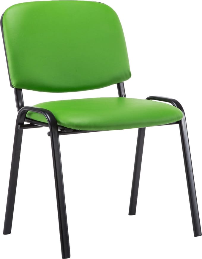 CLP Ken Bezoekersstoel - Kunstleer groen
