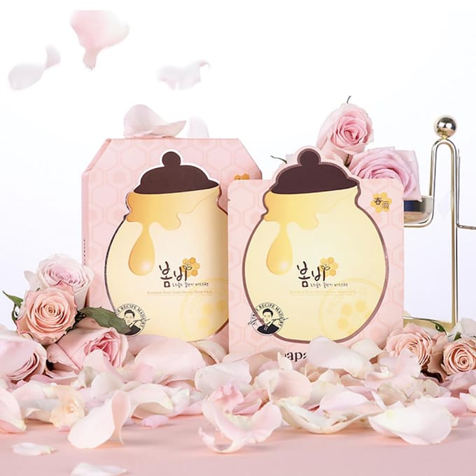 PAPA RECIPE Bombee Rose Gold Honey Mask Pack 10 sheets beige