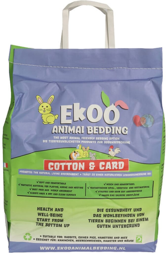 Ekoo Animal Bedding Cotton & Card - 25 L