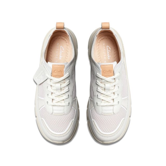 Clarks Nature X Cove - dames sneaker - Wit - maat 35.5 (EU) 3 (UK)