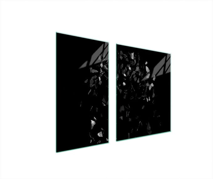 TMK ArtDeko - Panbeschermer - 90x52 cm - Zwart - Veilig - Modern Design