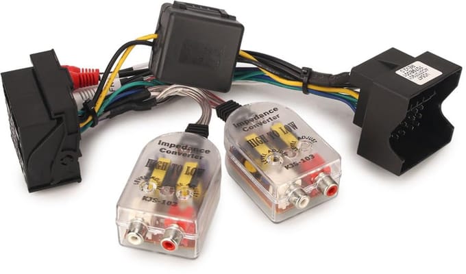 Adapterkabel Autoradio - Quadlock naar ISO - Audio Aansluiten - Hoge naar Lage Impedantie - 40 Pins