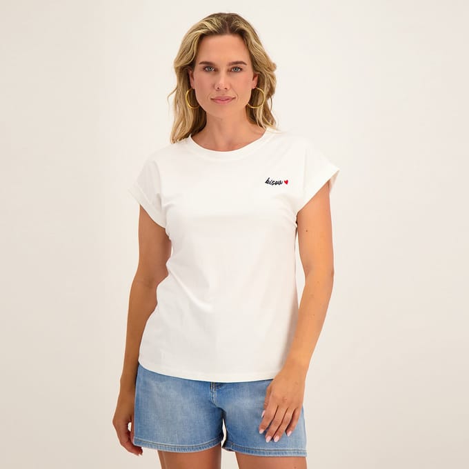 Je m'appelle Dames T-shirt - Wit - Maat M