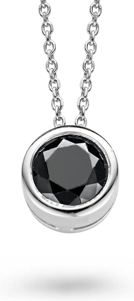 Orphelia Hanger + Ketting Black Zirconiumon ZH-4684