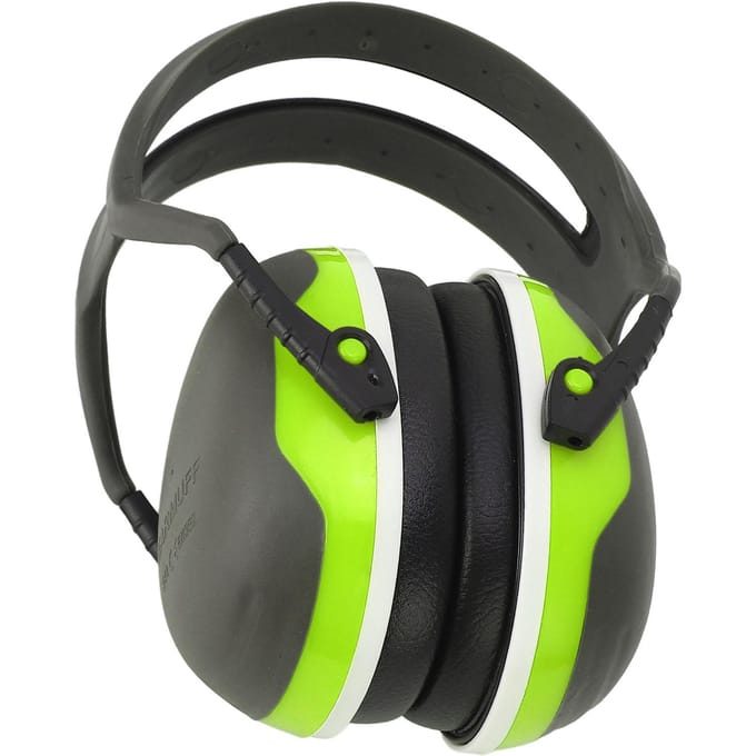 Cache-oreilles de sécurité à réduction de bruit pliable cache-oreilles antibruit pour dormir travailler vert black