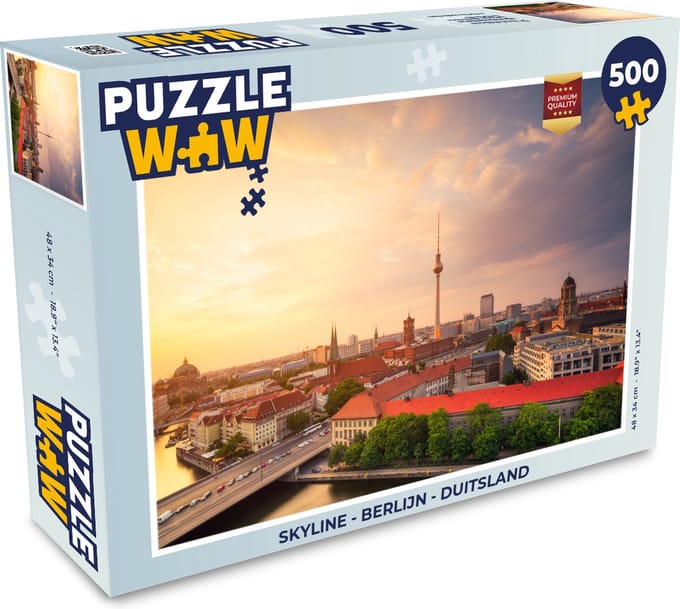 Puzzel Skyline - Berlijn - Duitsland - Legpuzzel - Puzzel 500 stukjes
