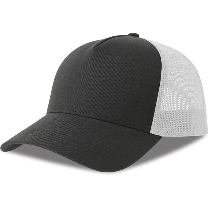 Atlantis Headwear Rapper Cotton-S Cap AT535 - DARK GREY/WHITE - One size
