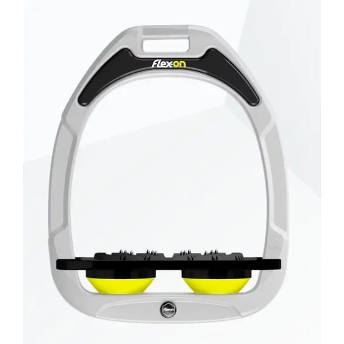 Platte Ultra Grip Hoofdstellen Wit/Zwart/Geel Flex-On Green Composite