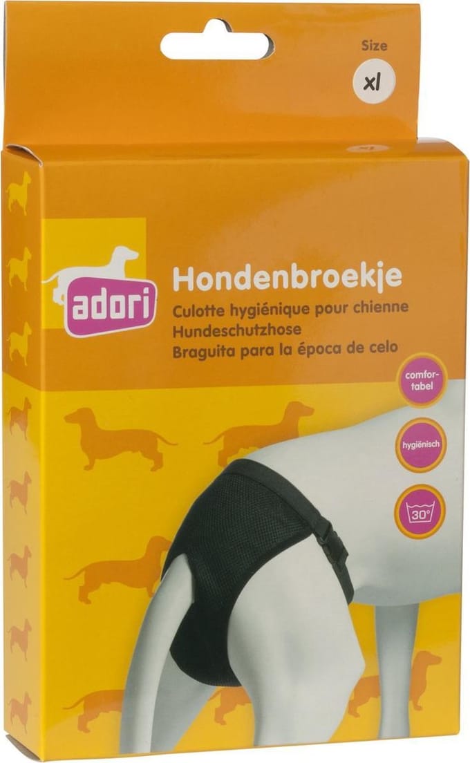 Adori Hondenbroek Luxe Zwart - Hondenloopsheid - Xlarge 60-70 Cm