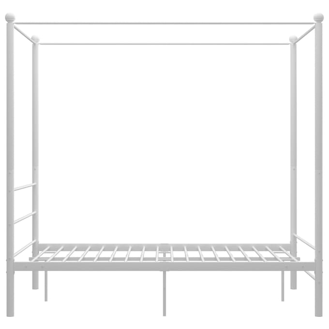 vidaXL - Hemelbedframe - metaal - wit - 120x200 - cm