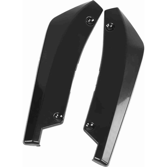 1 Paire d'Ailerons de Diffuseur Canards de Pare-chocs Arrière Modifiés Universels pour Voiture Black gray