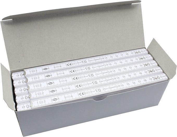 Adga 250 plus duimstok vouwmeter 2 Meter van beukenhout - Pak van 20 stuks