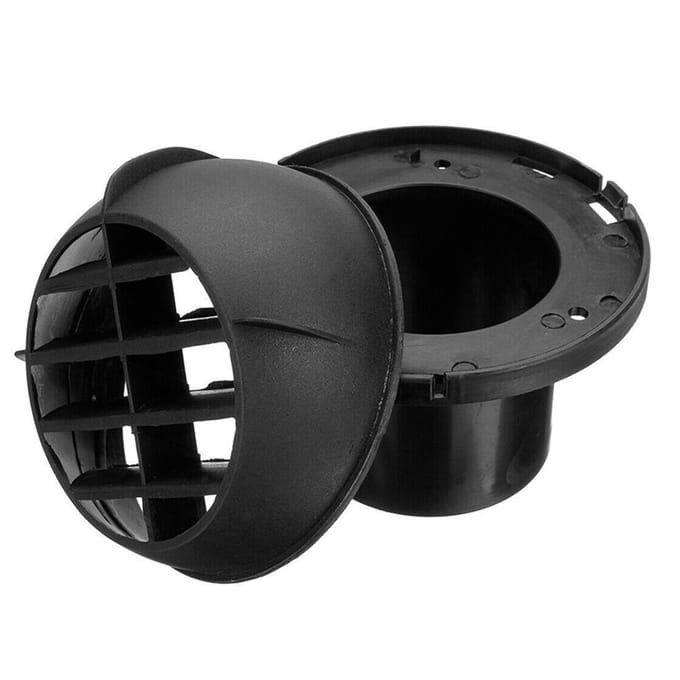 75mm Auto Verwarmingsbuis Kanaal T-stuk Warme Lucht Uitlaat Ventilatie Slangklemmen Set zwart