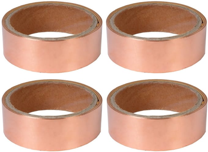 4x rollen anti-slakken kopertape 4 m - Ongediertebestrijding / weermiddel