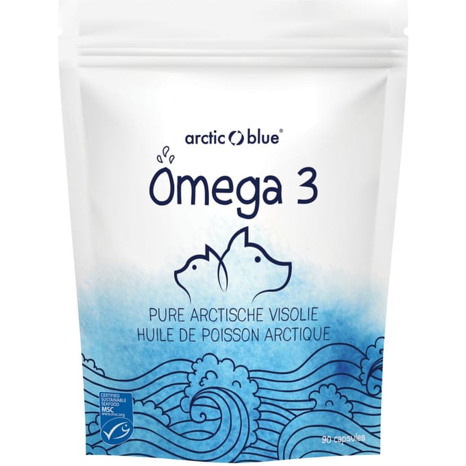Arctic Blue Omega 3 Viskapsels voor Honden, Katten & Paarden 90 Capsules