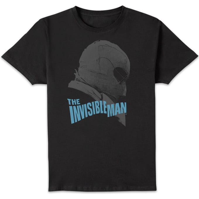 Universal Monsters The Invisible Man Greyscale T-shirt - Zwart - M
