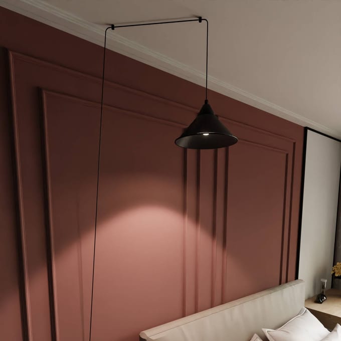 EMIBIG LIGHTING Hanglamp Ramo, 1-lamp, zwart