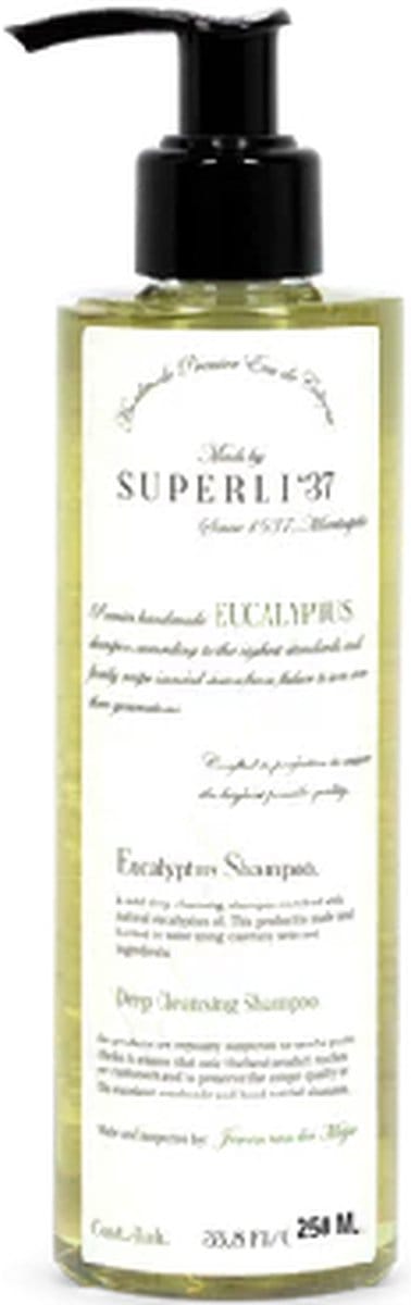Superli - Eucalyptus Shampoo - Vet Haar - 250 ml
