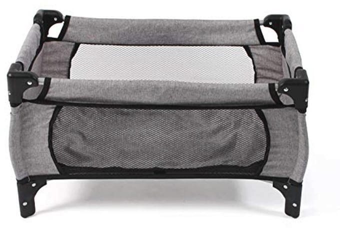 Reisbed deluxe voor poppen in trendy jeans design